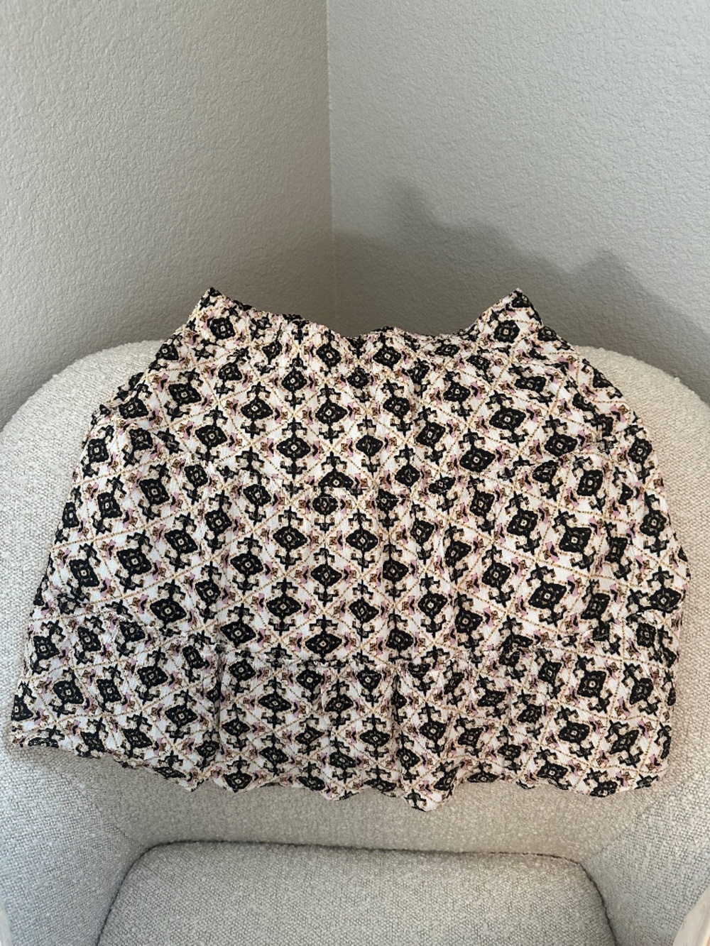 NWOT LOFT - Printed Tiered Skirt, XS